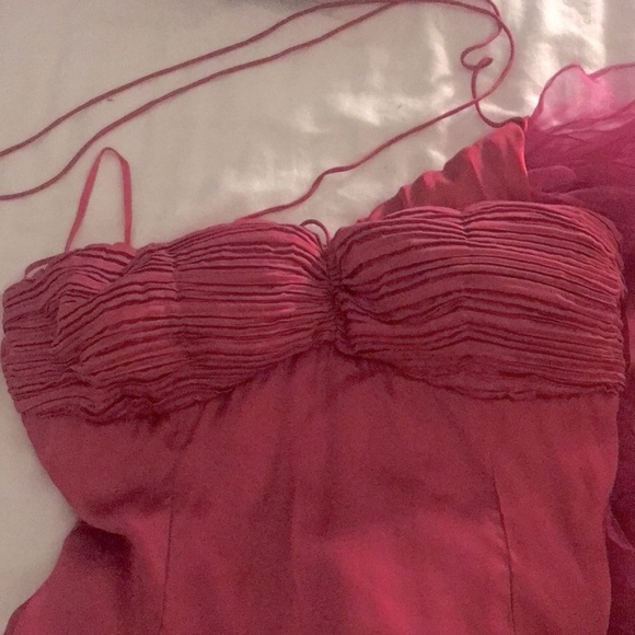 Summer blow out! 100% silk Magenta prom/formal gown - Picture 13 of 13